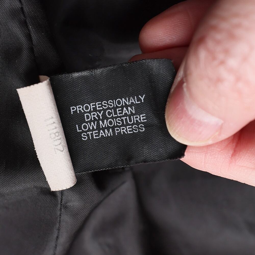 Women's Grey Black Preppy Classic Tweed Anne Klein Button Up Belted Midi Coat - Picture 9 of 10